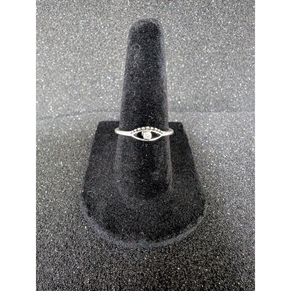 Mystic Eye Silver Toned Ring - Multiple Sizes Available